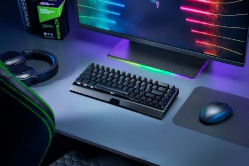 Keyboard Razer BlackWidow V3 Mini HyperSpeed - Phantom Edition - Yellow Switch - US Black 26T064