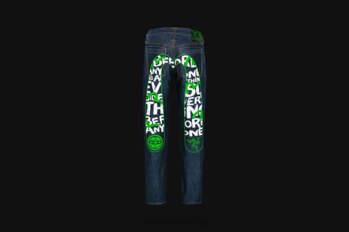 Apparel Razer EVISU Daicock Print with Embroidery Carrot-Fit Jeans #2017 One Color 26T0192